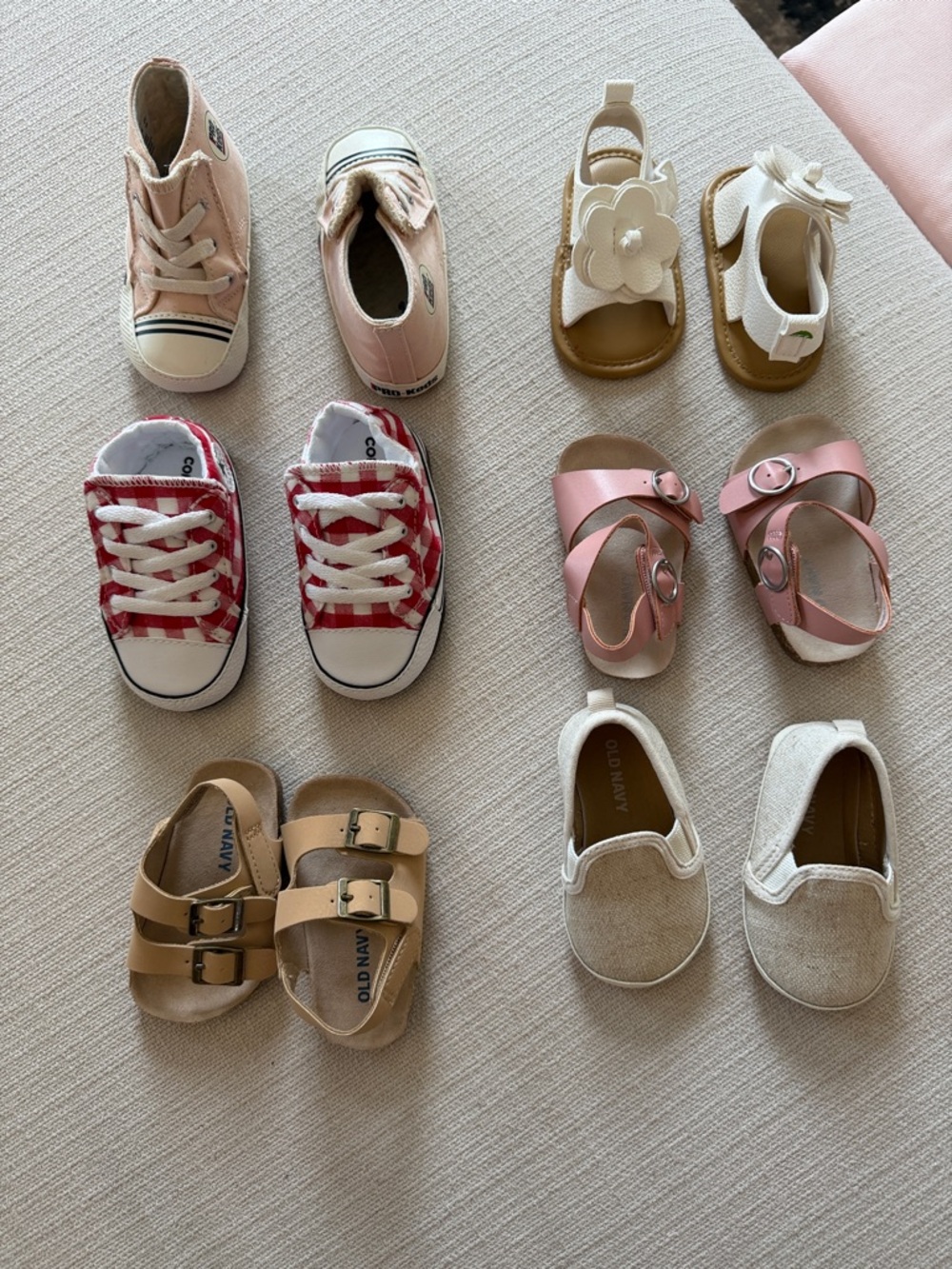Converse Kids Pink & Red Canvas Sneakers
